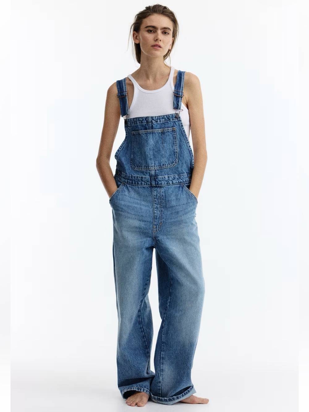 H&M Women's Blue Denim Overalls